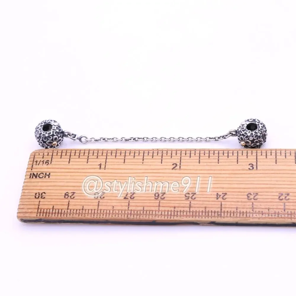 Authentic PANDORA Bouquet Clip Safety Chain - Picture 5 of 12